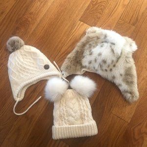 Lot of three Gap 12-24 months winter hats